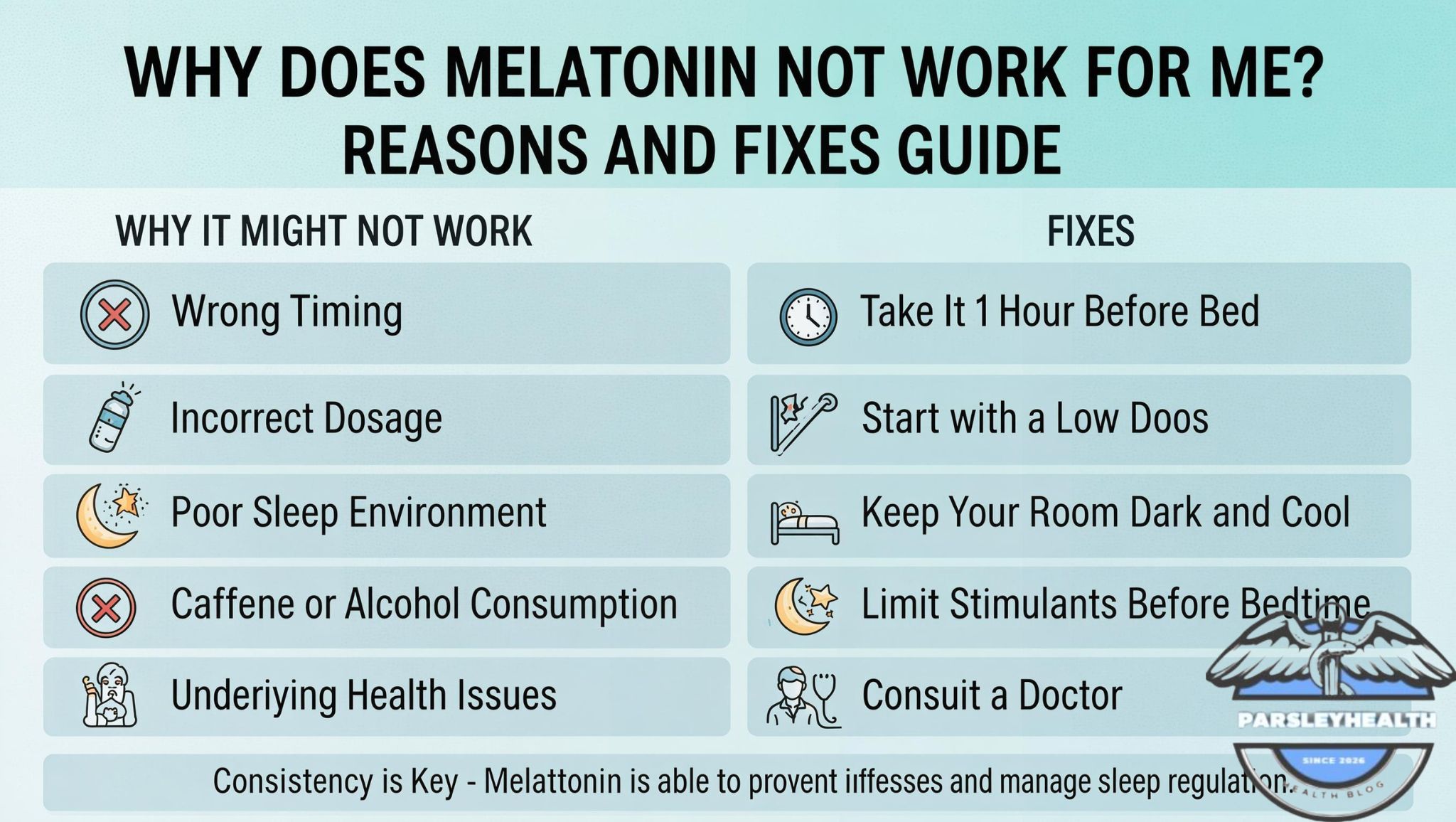 Why Does Melatonin Not Work For Me? Reasons and Fixes Guide