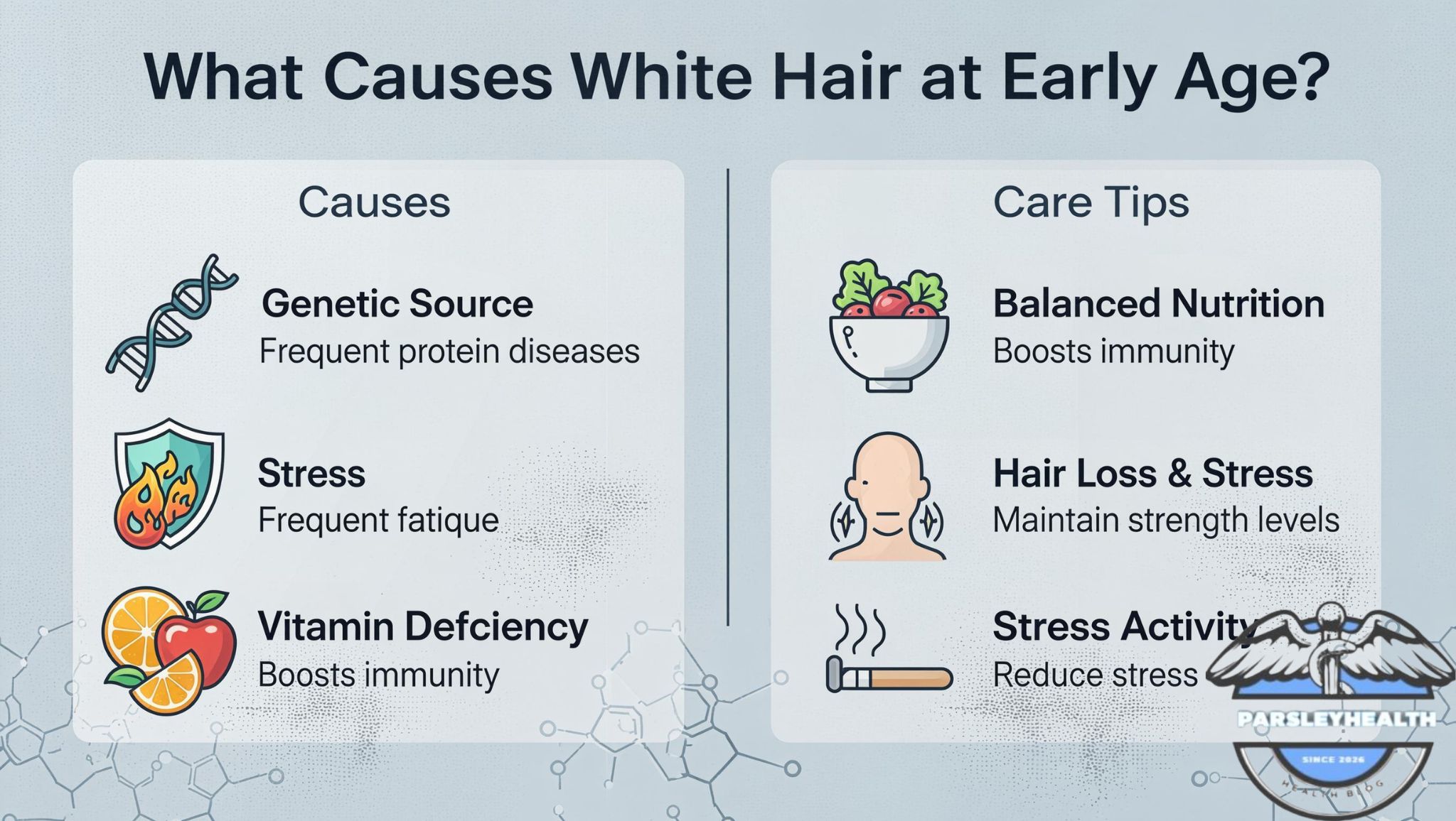 What Causes White Hair at Early Age? Causes and Care Tips